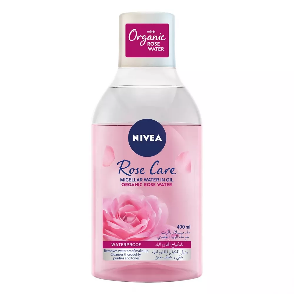 ماء ميسيلار بماء الورد لازالة المكياج من نيفيا 400مل ماء ميسيلار بماء الورد لازالة المكياج من نيفيا 400مل
