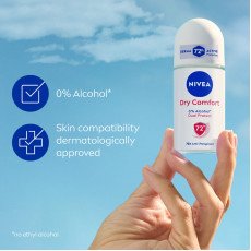 نيفيا (Dry Comfort) - مزيل عرق رول أون للحماية القصوى