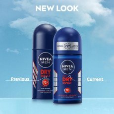 نيفيا للرجال (Dry Impact) - مزيل عرق رول أون حماية 72 ساعة