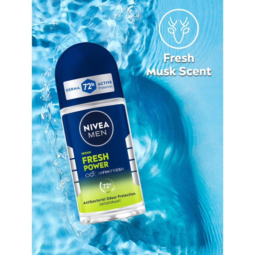 نيفيا رول رجالى فريش باور 50 مل