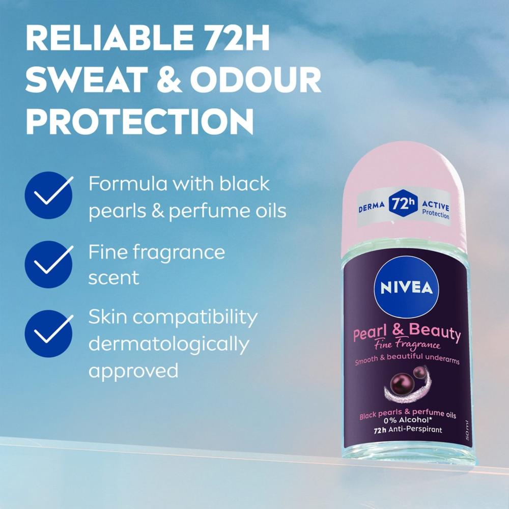 نيفيا (Pearl & Beauty - Fine Fragrance) - مزيل عرق اللؤلؤ الأسود