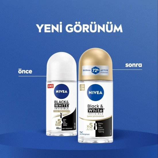 نيفيا مزيل عرق رول أون سلكي سموث - 50 مل