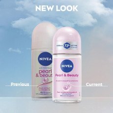 مضاد التعرق الدوار للنساء من نيفيا بخلاصة اللؤلؤ ولؤلؤ الجمال50 مل