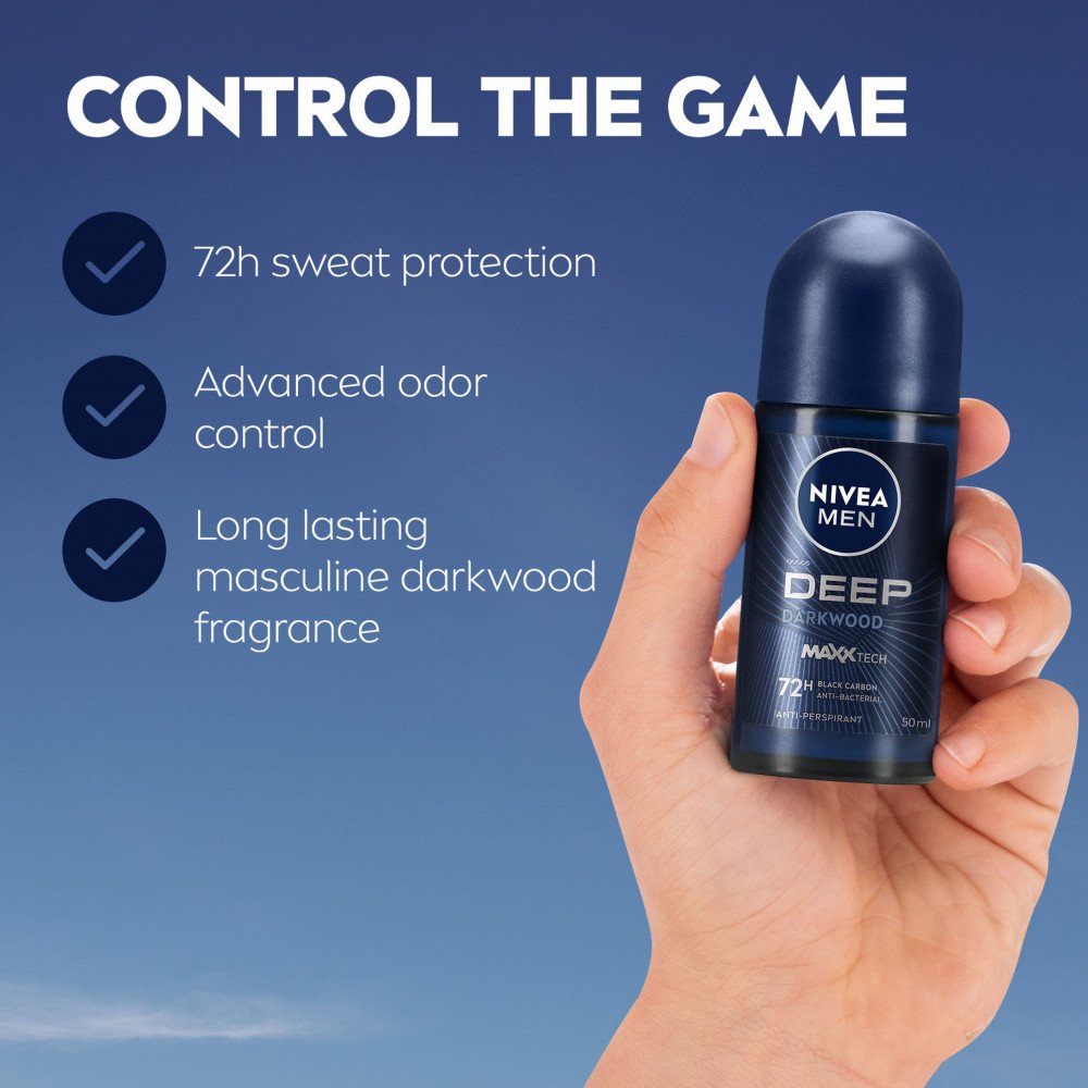 مزيل عرق نيفيا للرجال رول أون- 50مل