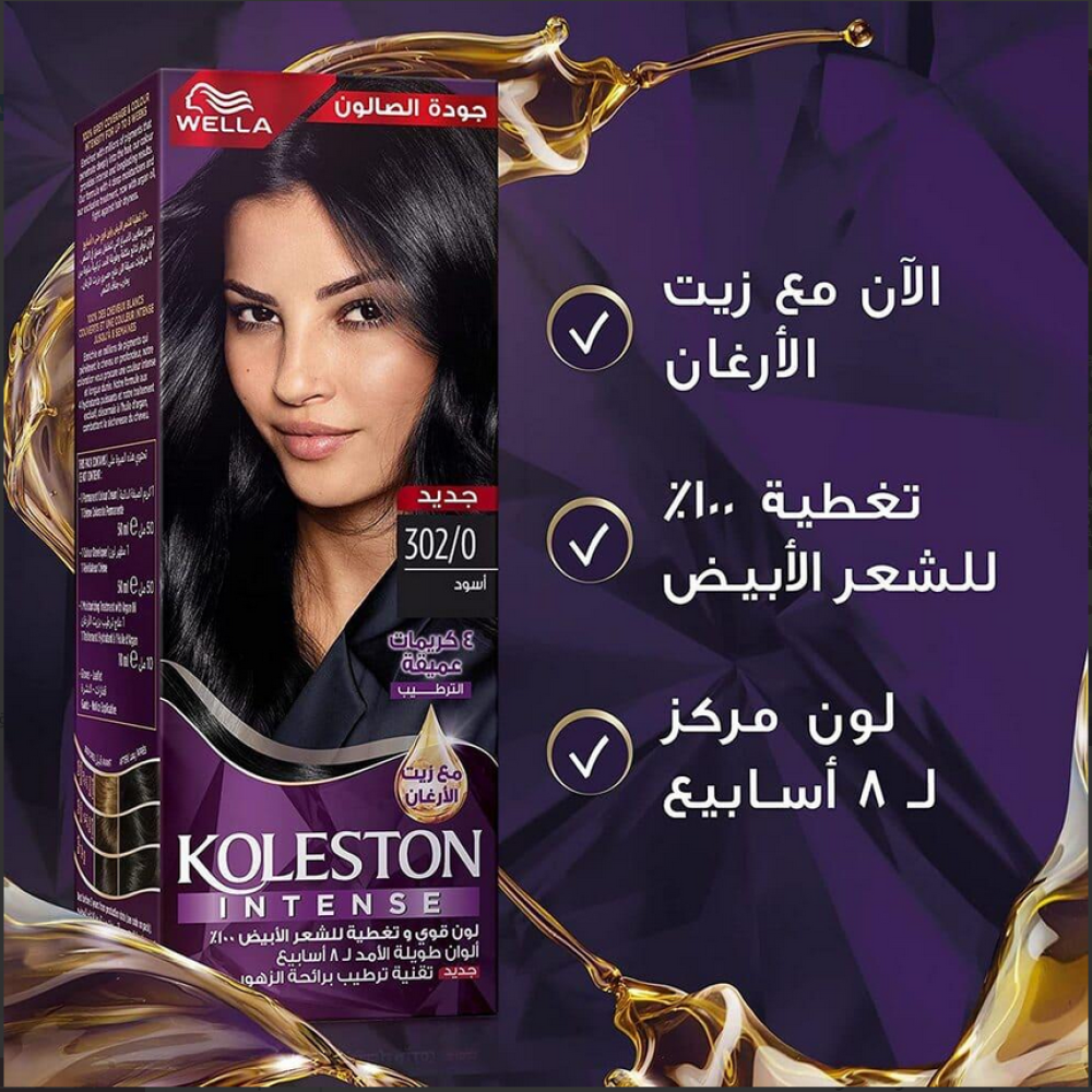 ويلا كولستون إنتنس - صبغة شعر أسود (302/0) ويلا كولستون إنتنس - صبغة شعر أسود (302/0)