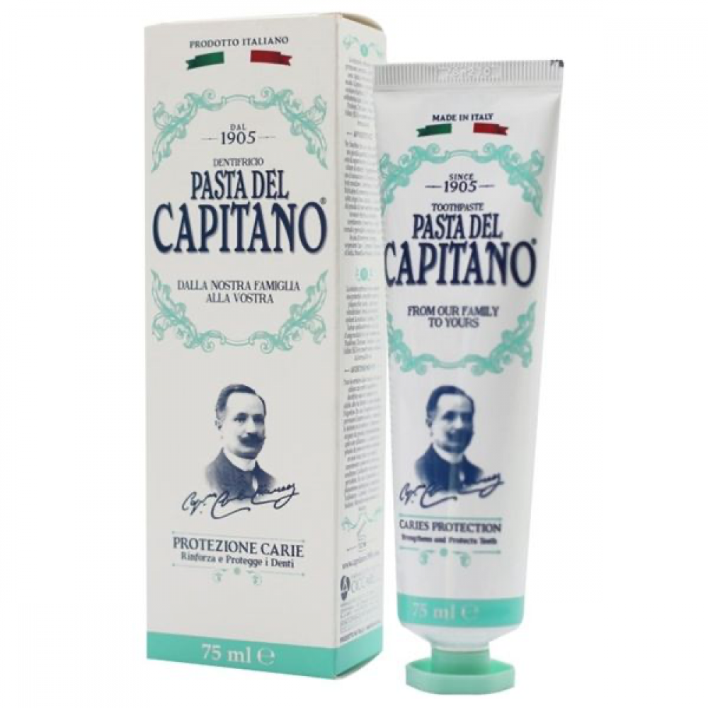 معجون أسنان باستا ديل كابيتانو - حماية التسوس 75 مل معجون أسنان باستا ديل كابيتانو - حماية التسوس 75 مل