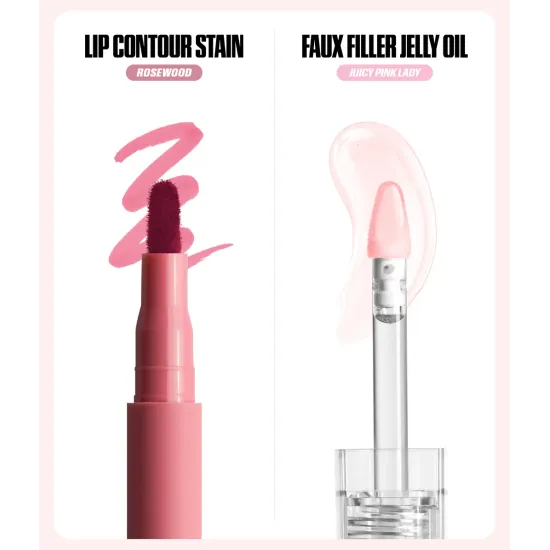 مجموعة لب ديو ROSY PINKS من هدى بيوتي