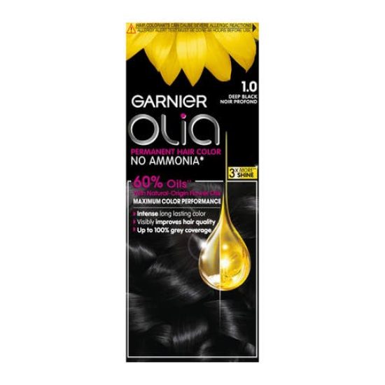 صبغة جارنييه أوليا (Garnier Olia) - أسود عميق (1.0)