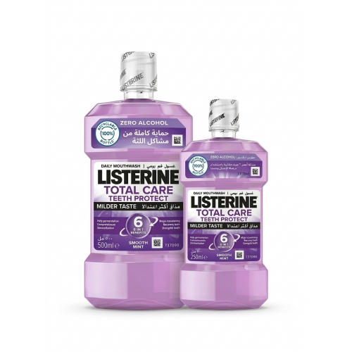 غسول الفم ليسترين توتال كير (Total Care)- 500مل + 250مل مجاناً