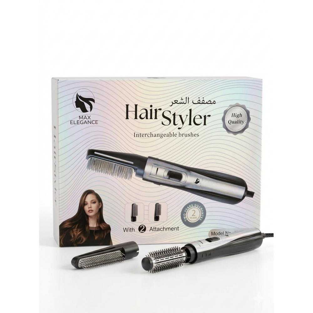 جهاز تصفيف وتمليس الشعر مع 2 قطعة مختلفة 