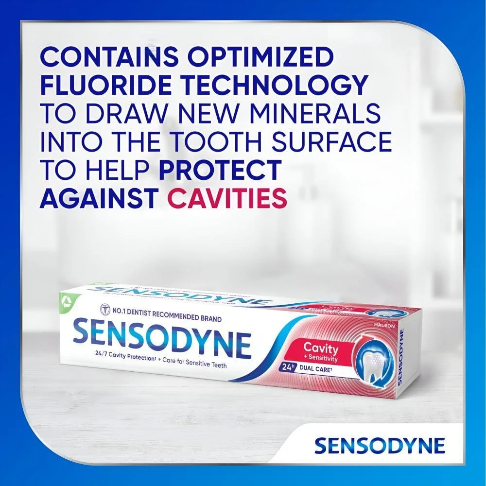 معجون اسنان ضد التسوس والحساسية من سنسوداين – 50 مل