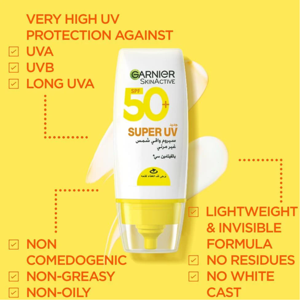 سيروم واقي شمس غير مرئي من غارنييه- 30 مل 