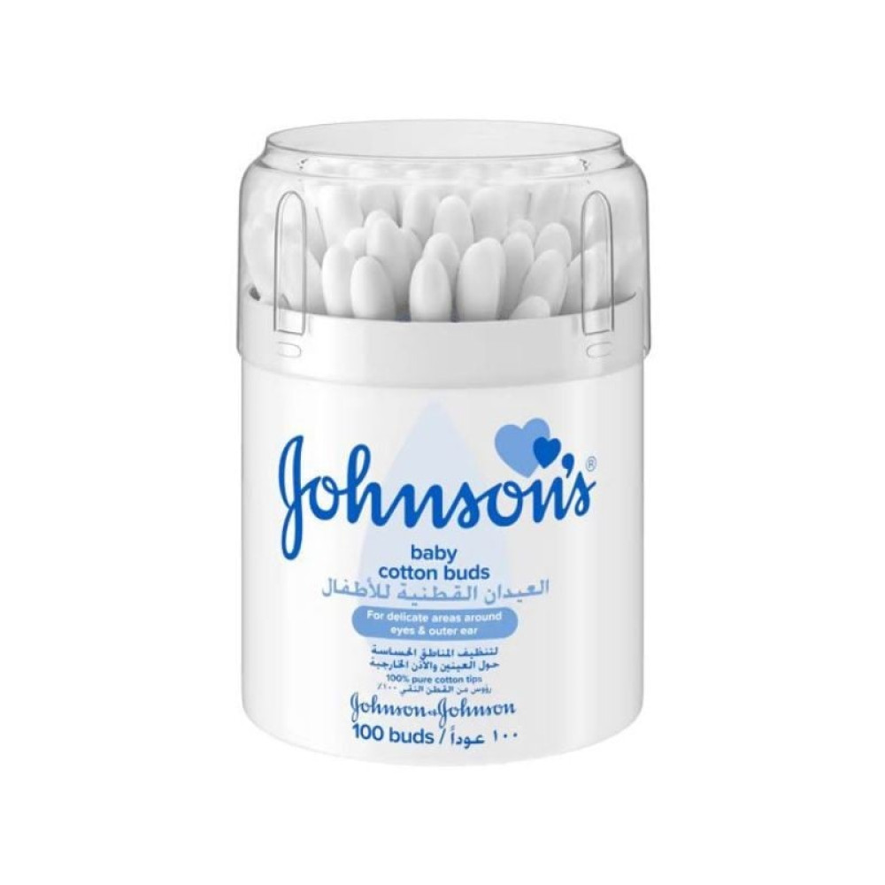 جونسون - العيدان القطنية للأطفال 100عود قطني جونسون - العيدان القطنية للأطفال 100عود قطني