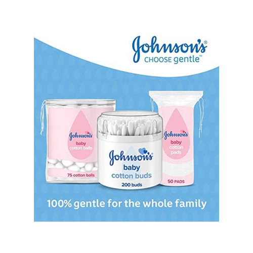 جونسون - العيدان القطنية للأطفال 100عود قطني