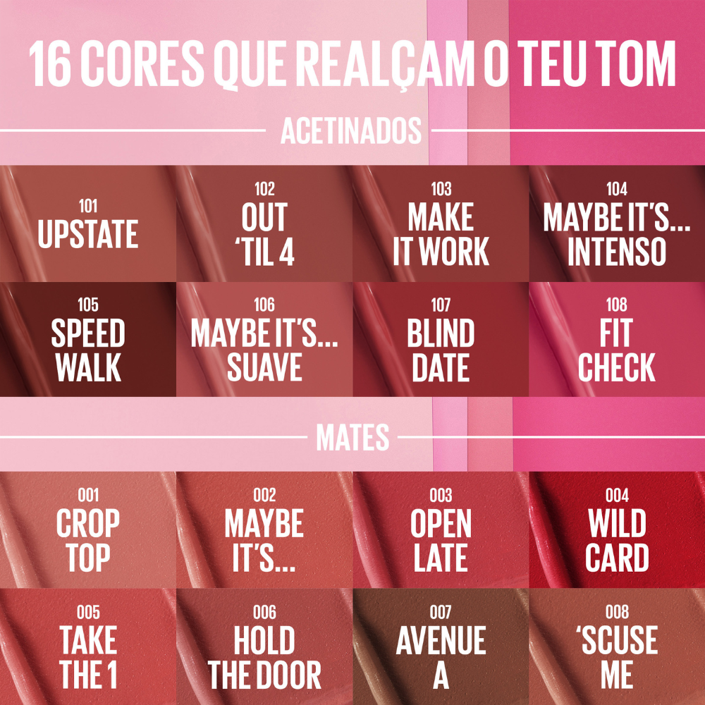 ميبيلين نيويورك - أحمر شفاه كريمي مطفي (Maybelline New York Matte Lipstick)- 102