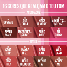 ميبيلين نيويورك - أحمر شفاه كريمي مطفي (Maybelline New York Matte Lipstick)- 102