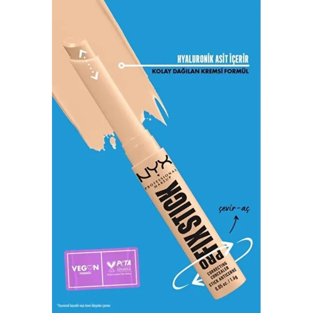 قلم خافي العيوب "برو فيكس ستيك" من إن واي إكس قلم خافي العيوب "برو فيكس ستيك" من إن واي إكس