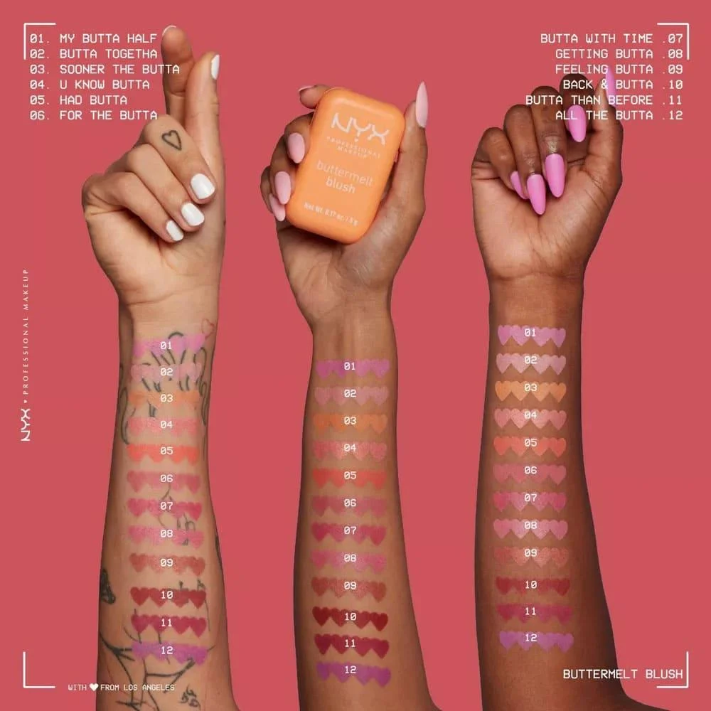 احمر خدود باترميلت بلاشر من ان واي اكس - BMBL03