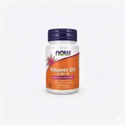 Vitamin D-3 with high efficacy, 50 mcg (2,000 IU), 30 softgels from NAO