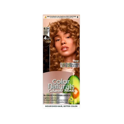 صبغة غارنييه كولور ناتشرلز - أشقر كراميل (6.31 Chestnut Blonde)