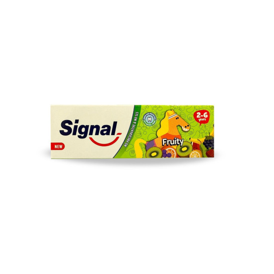 معجون سيجنال للأطفال - نكهة الفواكه المنعشة (Signal Fruity 2-6 Years) معجون سيجنال للأطفال - نكهة الفواكه المنعشة (Signal Fruity 2-6 Years)