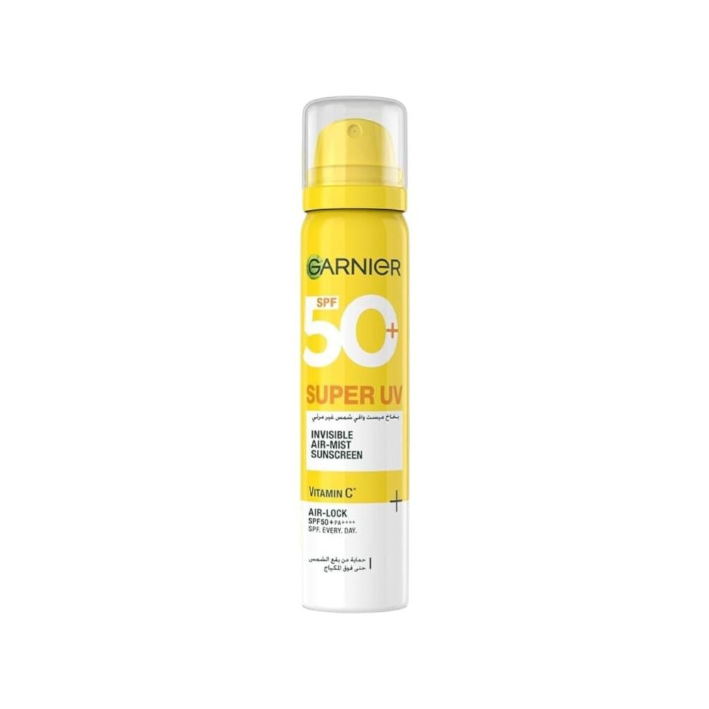 واقي شمس سوبر يو في غير مرئي +50 spf بفيتامين سي من غارنييه - 75 مل