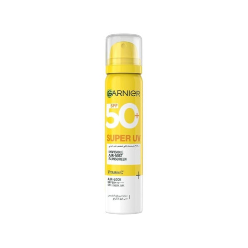 واقي شمس سوبر يو في غير مرئي +50 spf بفيتامين سي من غارنييه - 75 مل