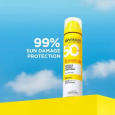 واقي شمس سوبر يو في غير مرئي +50 spf بفيتامين سي من غارنييه - 75 مل