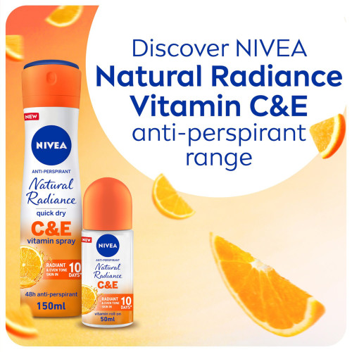 نيفيا ناتشورال راديانس - بخاصية التفتيح وفيتامينات C & E (Nivea Natural Radiance Spray)