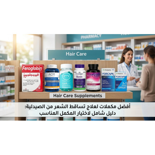 أفضل مكملات لعلاج تساقط الشعر من الصيدلية