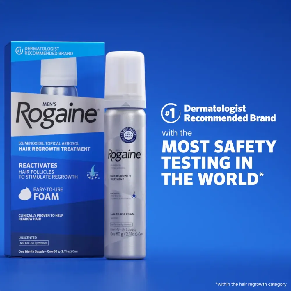 رغوة روجين للرجال لإعادة إنبات الشعر - Men's Rogaine 5% Minoxidil Foam