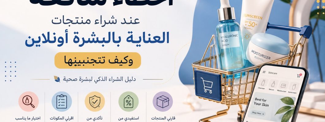 أخطاء شائعة عند شراء منتجات العناية بالبشرة أونلاين 