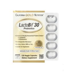 California Gold Nutrition Probiotic – 30 billion forming units, 120 vegetarian capsules