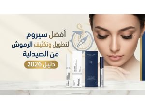 أفضل سيروم لتطويل وتكثيف الرموش من الصيدلية (دليل 2026)