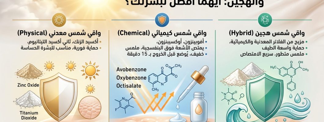 The Difference Between Mineral, Chemical, and Hybrid Sunscreens The Difference Between Mineral, Chemical, and Hybrid Sunscreens