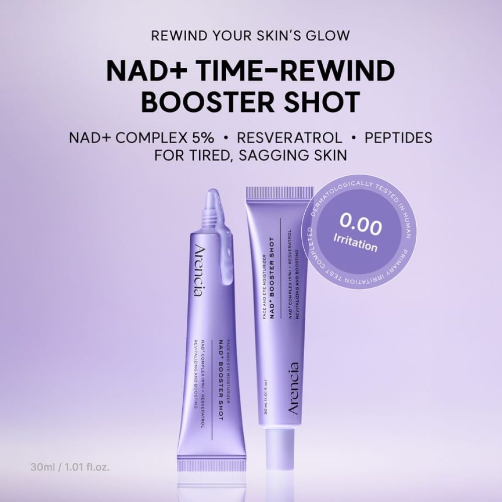 أرينسيا NAD+ بوستر شوت مرطب للوجه والعين 30مل