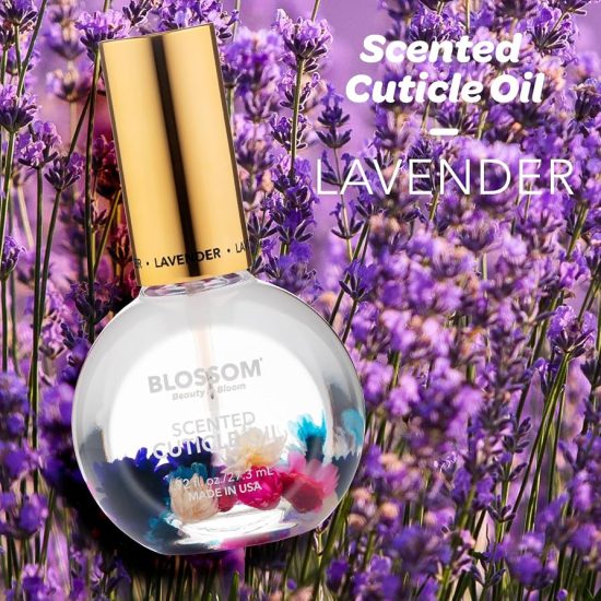 Lavender scented skin oil around the nails from Blossom