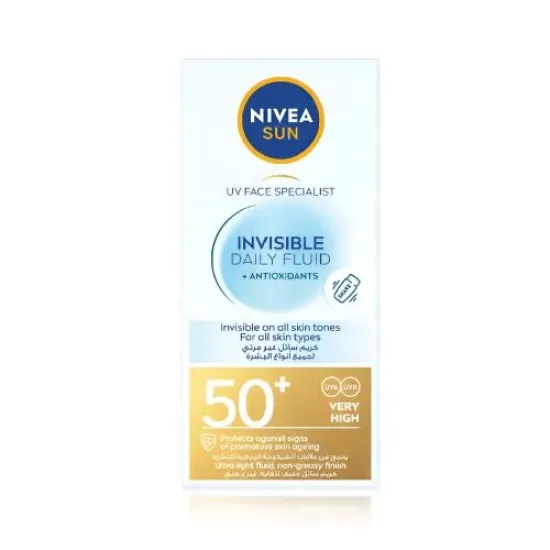 NIVEA Invisible Daily Liquid Sunscreen SPF 50 UV Protection - 40ml