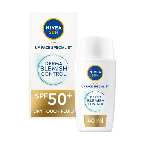 NIVEA Sun Fluid Face Cream for Sun Protection and Blemish Control SPF 50 - 40ml