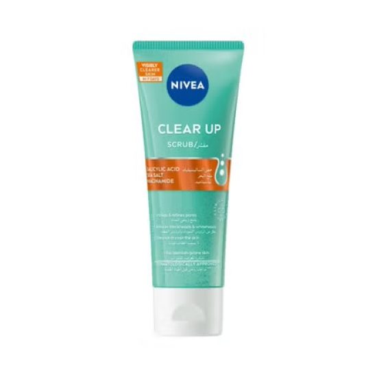 Nivea Clear Up Facial Scrub for Blemish-Prone Skin – 75ml