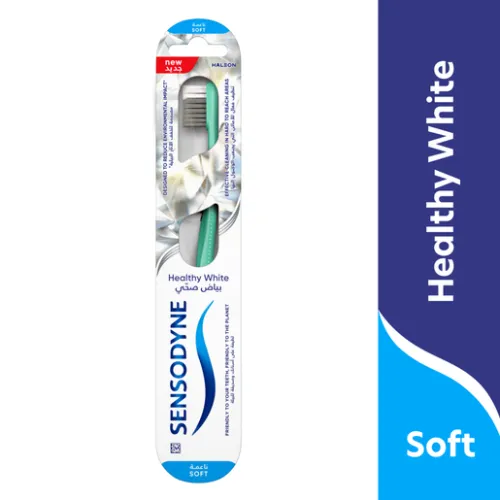 Sensodent soft healthy white toothbrush