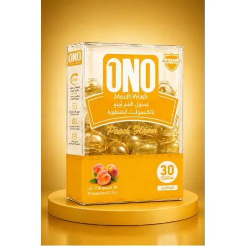 Ono - Peach Flavored Refreshing Mouthwash 30 Capsules / 12 ml