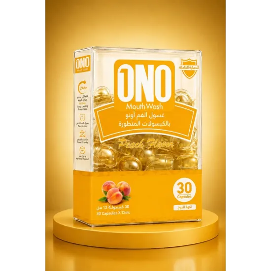 Ono - Peach Flavored Refreshing Mouthwash 30 Capsules / 12 ml