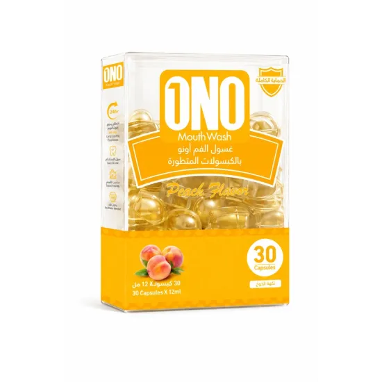 Ono - Peach Flavored Refreshing Mouthwash 30 Capsules / 12 ml