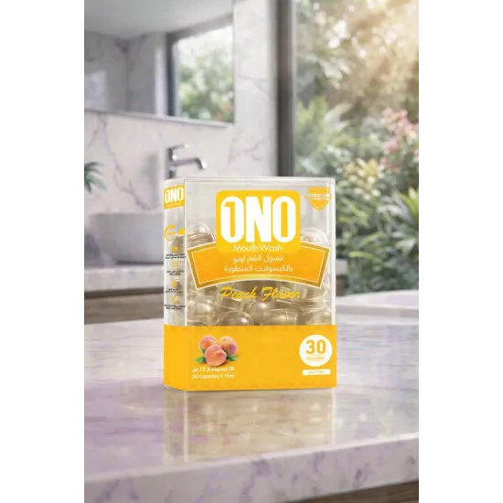 Ono - Peach Flavored Refreshing Mouthwash 30 Capsules / 12 ml