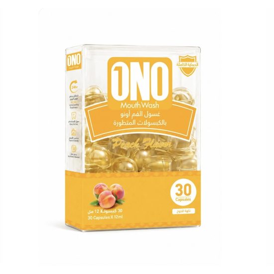 Ono - Peach Flavored Refreshing Mouthwash 30 Capsules / 12 ml