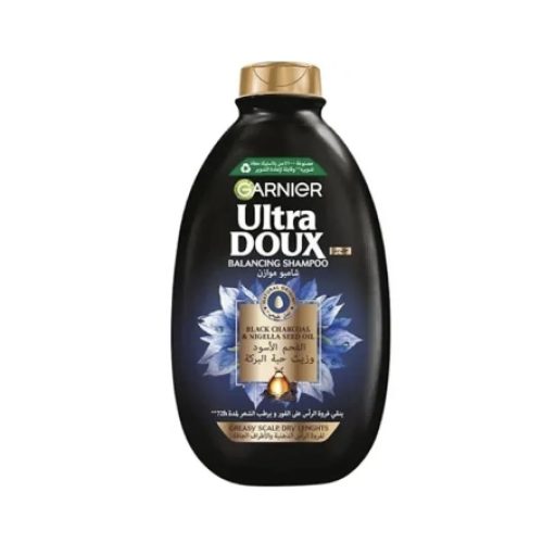 Garnier Ultra Doux Shampoo with Black Charcoal and Black Seed Oil - 200ml