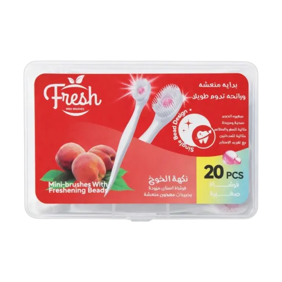 فريش فرشاة أسنان بالخوخ المنعشة – 20 حبة