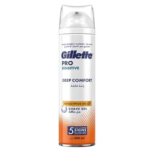 Gillette Deep Comfort Pro Sensitive Shave Gel 200Ml