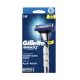 Mach3 Turbo 3D Razor Handle with 2 Extra Blades Silver/Blue